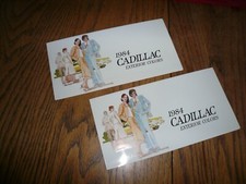 1984 Cadillac Factory Exterior Color Chip Paint Samples - Two for One Price