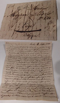 Französischer Brief Berlin 1821, Emile Magnan an Adrien M. Erwähnung König Beuth - Bild 1 von 4
