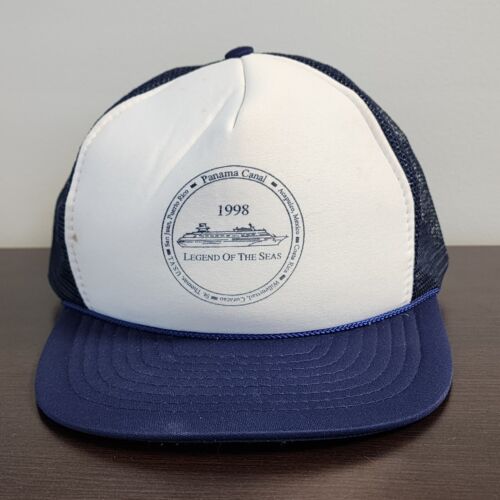 De colección Carnival Cruise Line Sombrero Barco Legend of The Seas 1998 Truckers Gorra Cuerda - Imagen 2 de 14