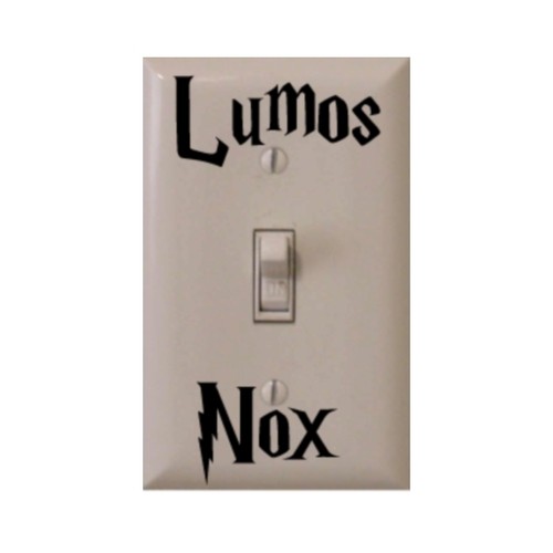 Harry Potter Lumos Nox Light Switch Decal - Vinyl Wall Sticker For Kids Room