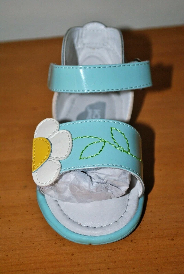 Sandalias Umi de cuero con espuma viscoelástica azul Adriel Jr para niñas - talla 5 niño pequeño Foto 4 de 4