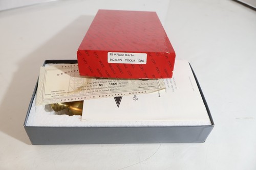 Bridge City Tools PB-9 PLUMB BOB SET # 106 MIT BOX GUTER ZUSTAND UNBEDINGT ANSEHEN 267