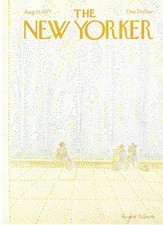Cover Only - New Yorker magazine ~Mihaesco - August 15 1977 - City scape Cover Only - New Yorker magazine ~Mihaesco - August 15 1977 - City scape
