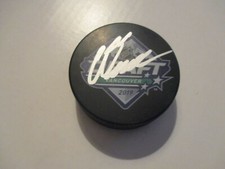 Los Angeles Kings ALEX TURCOTTE Signed 2019 NHL Draft Hockey Puck PROOF