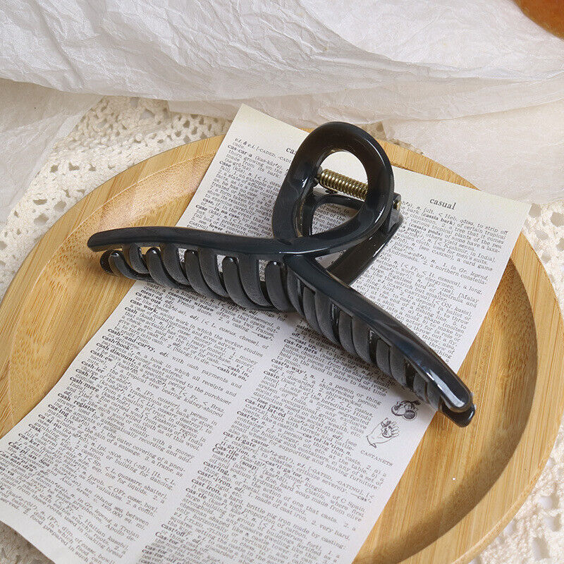 Vintage Hair Clips Simple Claw Crab Large Geometric Barrettes Hair