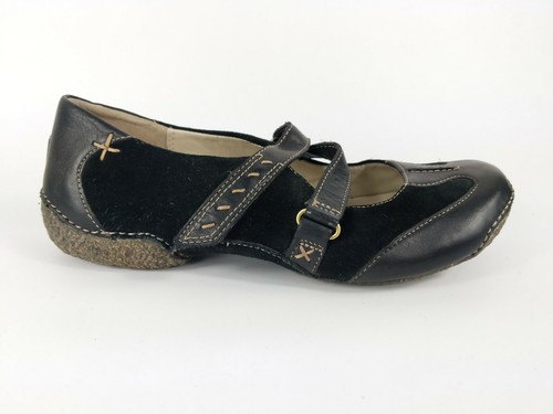 Clarks Black Leather/ Suede Flat Shoes Uk 3 - 第 1/6 張圖片