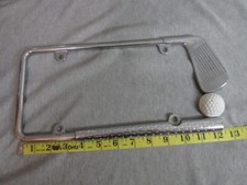 Metal Golf Putter License Plate Frame Used