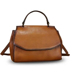 Genvine Leather Purses and Handbags Women Vintage Sholder Bag Crossbody Bag