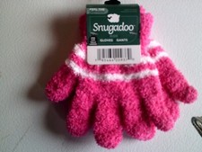 girls pink winter gloves