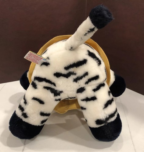 Zebra Stuffed Animal Safari Travelers 11” 1987 Vintage Dakin - Picture 13 of 16