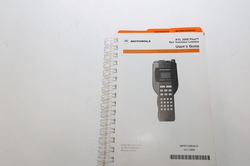 Motorola KVL3000 Plus Key Variable Loader Users Guide - Zdjęcie 2 z 3