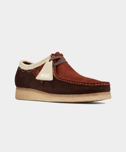 Clarks Wallabee stitch Dark Tan premium 