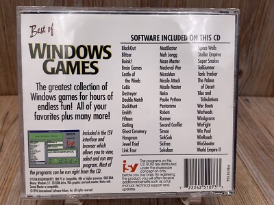 Best of Windows Games Vintage CD-ROM PC Computer Disc Rare 1996 | eBay
