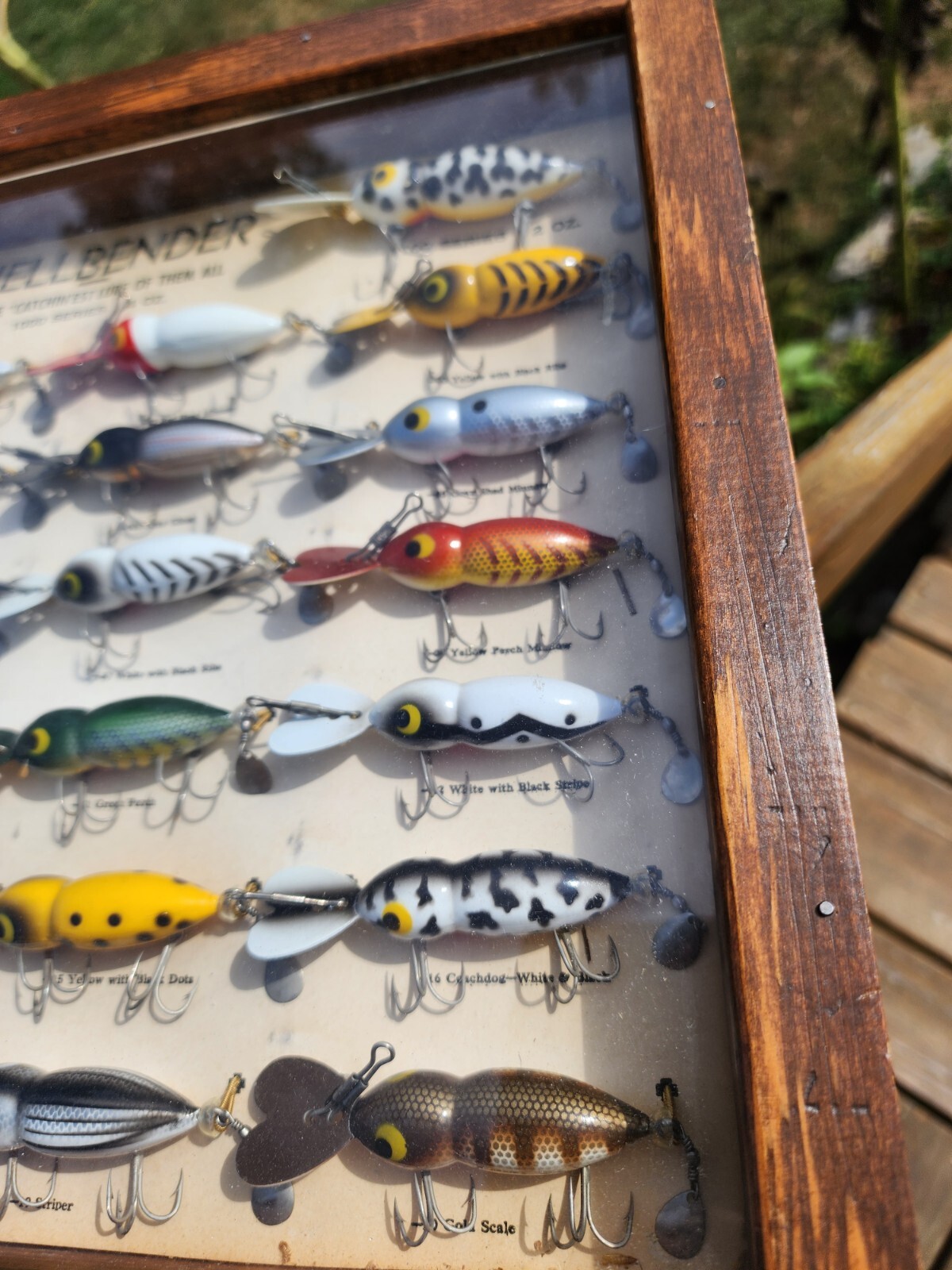 Hellbender Display Vintage Hellbender Fishing Lure Factory Display 26 Different Colors And ...