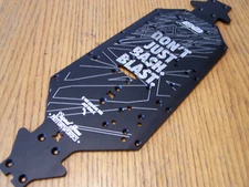 Arrma Notorious V6 6s BLX Outcast 6s EXB Black Aluminum CNC 7075 T6 Chassis SWB