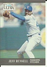 1991 FLEER ULTRA Baseball Card #354 Jeff Russell RANGERS