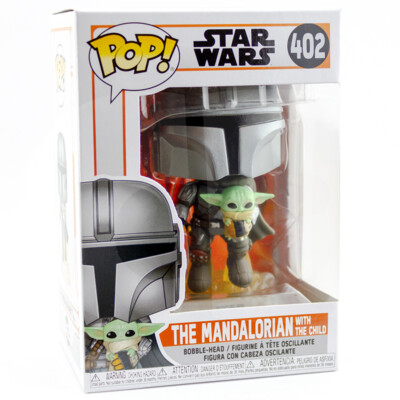 Funko POP! Star Wars The Mandalorian 9 cm Vinyl Figur: Mando mit The Child Yoda