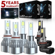 For Subaru Outback 2000-2004 6X LED Headlight Fog Light Bulbs Combo Kit 6000K