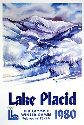Lake Placid Olympics 0144 Vintage Travel Poster