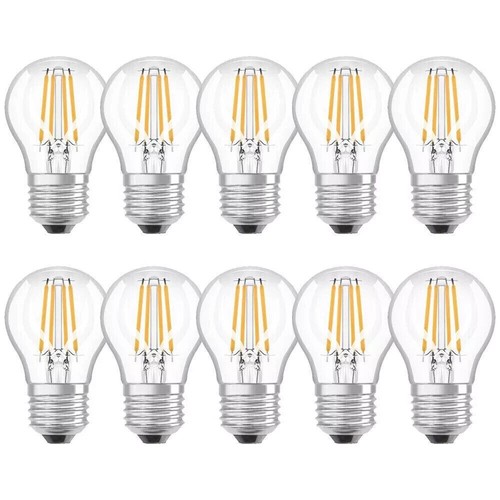 10 x Osram LED Filament Tropfen 4W = 40W E27 klar 470lm cool neutralweiß 4000K - Bild 1 von 2