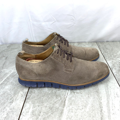Cole Haan Zero Grand mens Shoes Size 12M Brown Suede Lace Up Oxford C21082