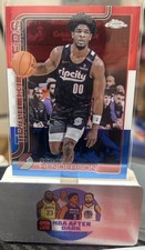 2025-26 Topps Chrome - Scoot Henderson #166 Red White & Blue Refractor