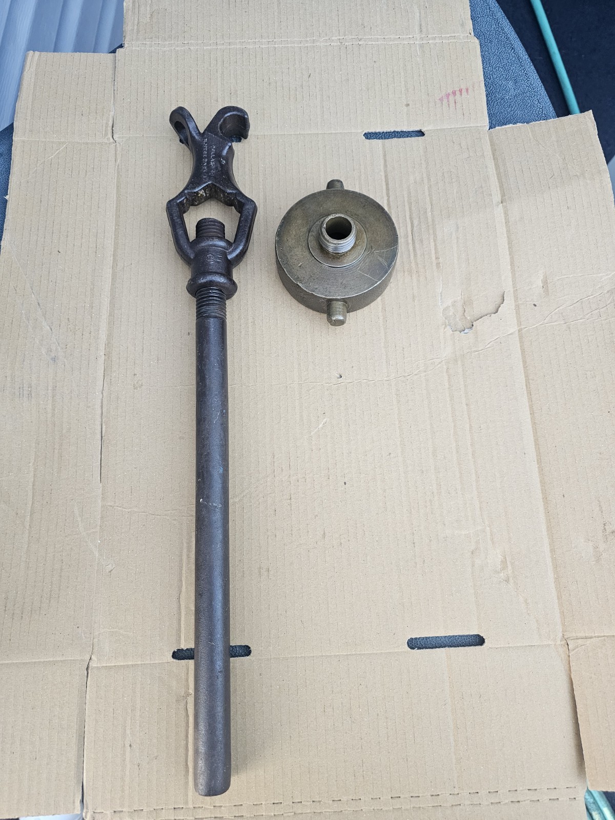 Fire Hydrant Adapter 2 1/2 x 3/4 with Fire Hydrant Wrench Pollard Co.
