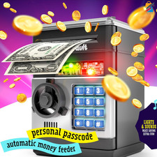 Electronic Piggy Bank for Kids ATM Money Safe Password Coin Bank Toy Gift Box
