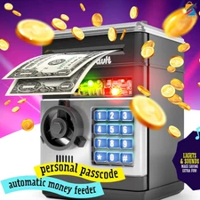 Electronic Piggy Bank for Kids ATM Money Safe Password Coin Bank Toy Gift Box