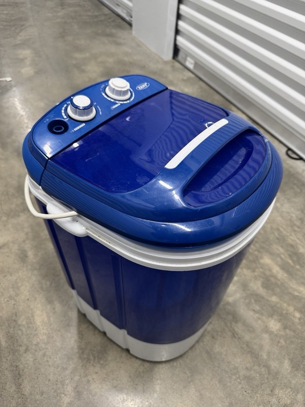 ZENY Portable Compact/Mini Top-Loading Electric Washing Machine, Blue/White