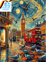 Camocin Art Diamond Painting City, 5D Szenerie Diamond Painting Erwachsene, Lond