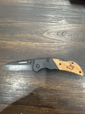 #ad #ad Husky Knife With Wood Handle $8.00