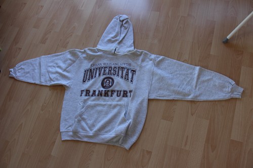 Sudadera con capucha años 90 Johann Wolfgang Goethe Universität Frankfurt Jerzees L - Imagen 2 de 5