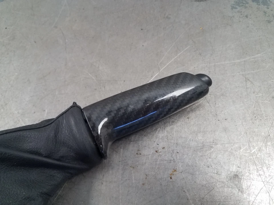 BMW M5 E39 2002 freno de estacionamiento mango de carbono #0823 i7 Foto 3 de 4