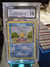 2023 Pokémon Squirtle CGC 10 Trading Card Game Classic 1/34 Holo Blastoise Deck
