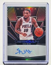 Shake Milton /99 Autograph Matrix Panini Obsidian Basketball 2019-20 *Excellent*