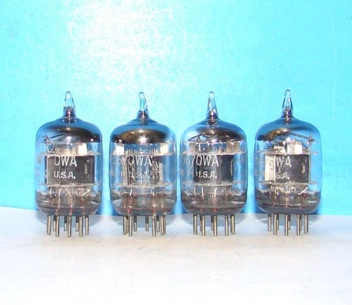5670WA 4 GE triple mica radio audio amplifier vacuum tubes valves 5670 2C51 396A