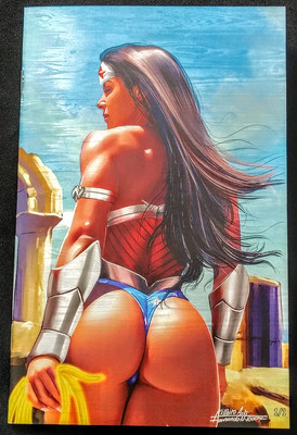 Skyline #4 Wonder Woman Nice Woodgrain FOIL Virgin Variant Fernando Rocha #1/1