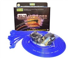 Taylor/Vertex 79653 409 Pro Race Spark Plug Wire Set - Blue, 10.4 mm, 135° Boots