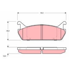 Satz Bremsbeläge Bremsklötze hinten für Suzuki Baleno EG | 24341471