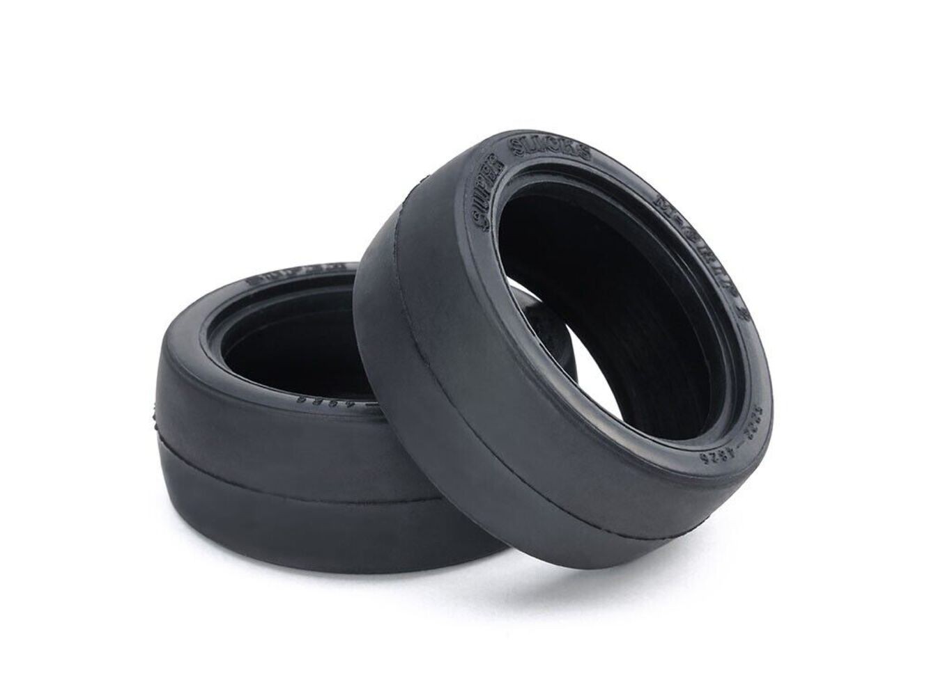 Tamiya 53224 M2 Slick Tires/Tyres (1 Pair), (TT01/TT02/TA01/TA02/TA03/TL01), NIP