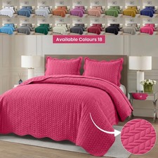 3 Piece Bedspread Set Twin Queen King Size Coverlet Bed Throws Soft Bedspreads