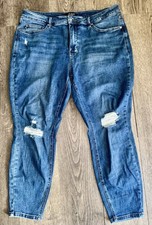 Judy Blue Jeans Plus Size 20W Blue Skinny Fit High Rise Distressed Stretchy