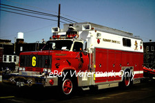 Norristown PA Fire Apparatus Slide 1987 GMC/Saulsbury Rescue Squad 6 - Fairmount