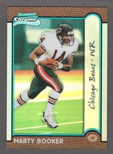 MARTY BOOKER 1999 Bowman Chrome REFRACTOR Parallel Card RC #187 Rookie Bears 99. rookie card picture