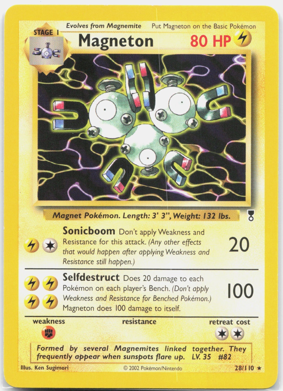 Magneton Rare Legendary Collection LC Lightning 028/110 2002 LP