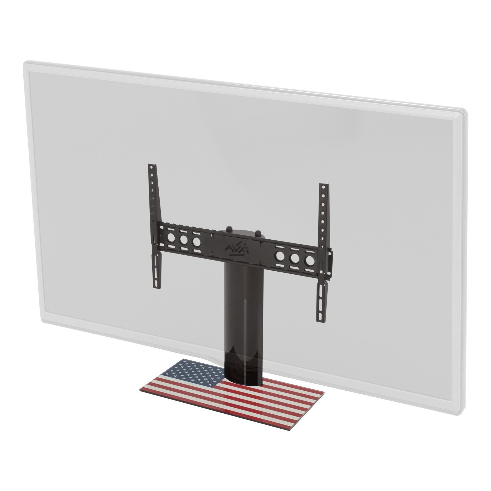 Replacement TV Pedestal Stand, USA Flag Print, Up To 65"" TVs 600x400 VESA