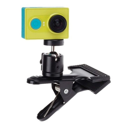 360 Degree Rotation Backpack Hat Clip Fast Clamp Mount Xiaomi Yi Sport Camera