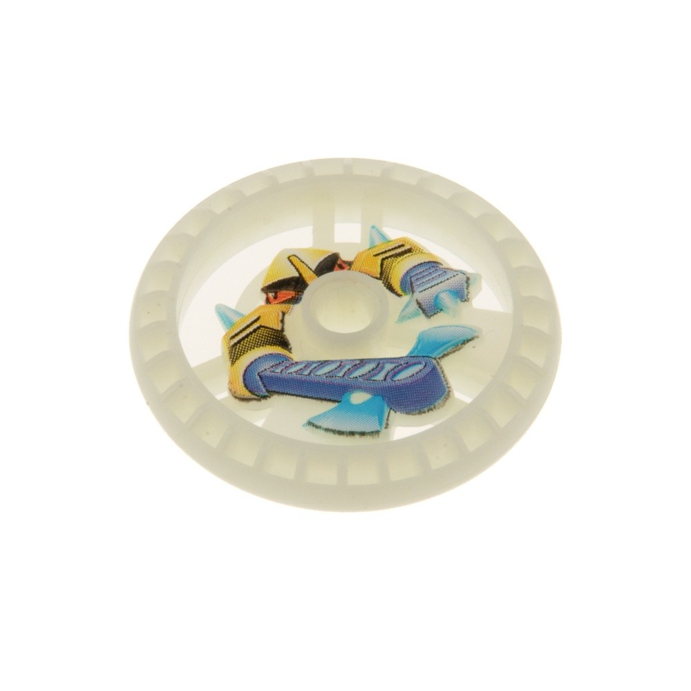 1X Lego Technic Disc 5X5 Axer Roborider Talisman Glow In The Dark 32361PB01