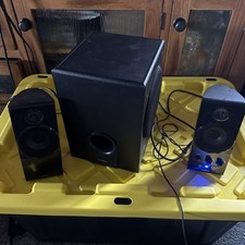 Insignia NS-PCS41 Computer Speaker System TESTED AND WORKING 